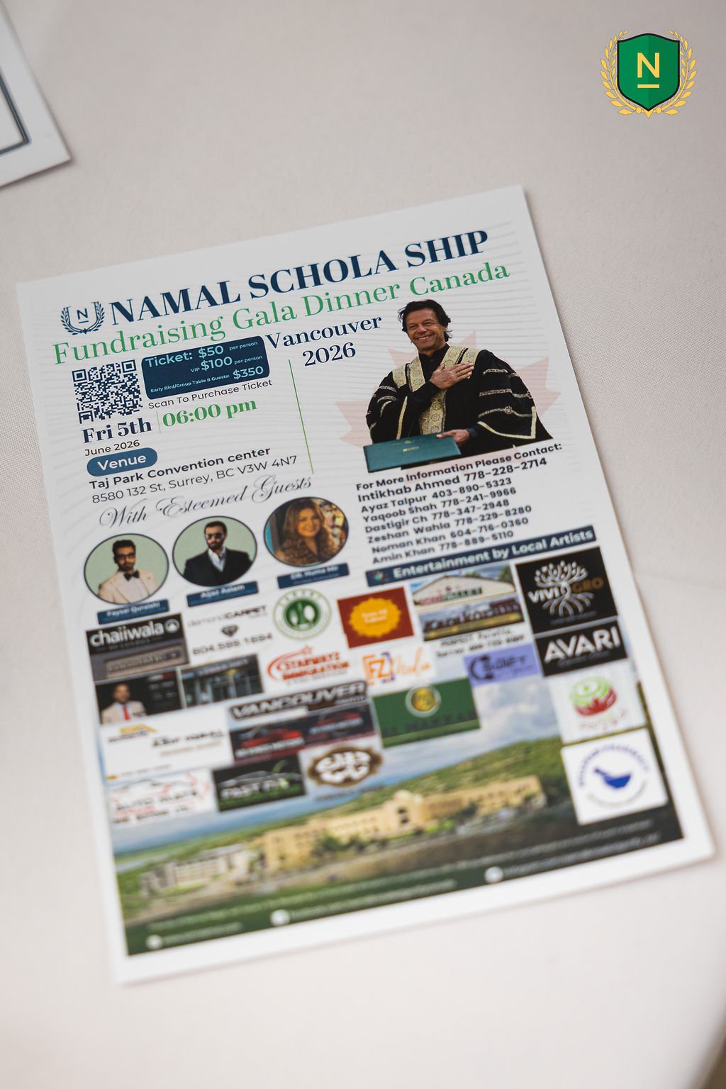 Vancouver Friends of Namal Canada 2026 event photo 20